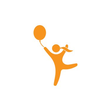 Çocuklar logo kavramı vektör şablonu