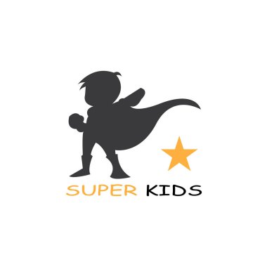 Çocuklar logo kavramı vektör şablonu