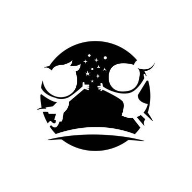 Çocuklar logo kavramı vektör şablonu
