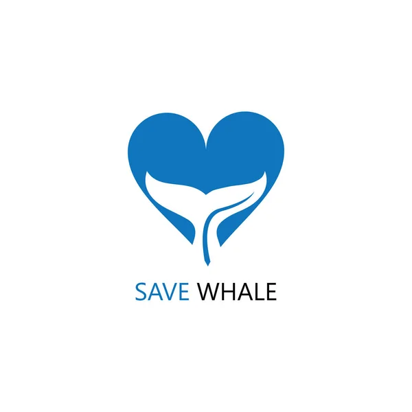 Векторная иллюстрация хвоста кита — стоковый вектор