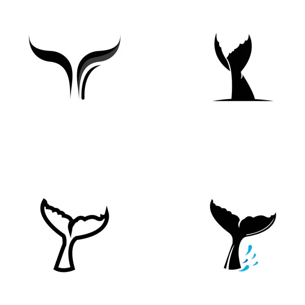 Illustration des Walschwanzsymbols — Stockvektor