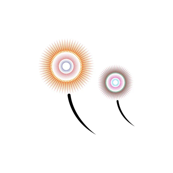 Modèle de conception d'illustration d'icône vectorielle de feu d'artifice — Image vectorielle
