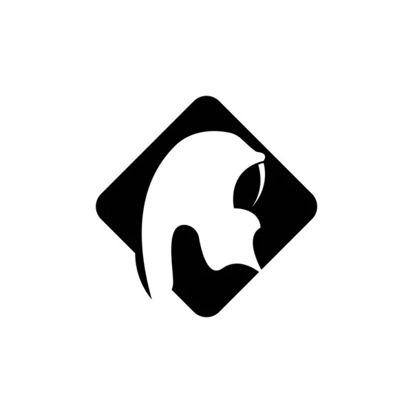 Muslimah hijab Logo template vector illustratie ontwerp — Stockvector