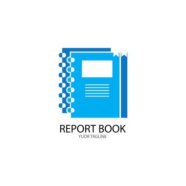 Kitap eğitimi logo şablonu vektör illüstrasyon tasarımı