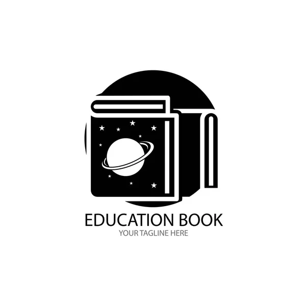 Livre éducatif Logo Modèle vectoriel Illustration design — Image vectorielle