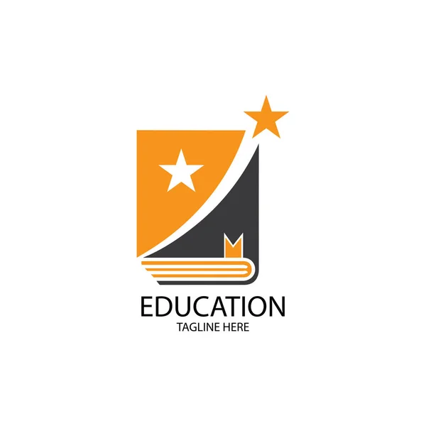 Книга Освіта Логотип Шаблон Векторні ілюстрації Дизайн — стоковий вектор