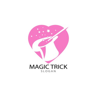 Sihirli şapka değnek ile gösteren resim