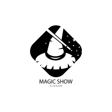 Sihirli şapka değnek ile gösteren resim