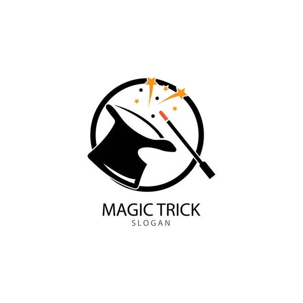 杖と魔法の帽子のイラスト — ストックベクタ