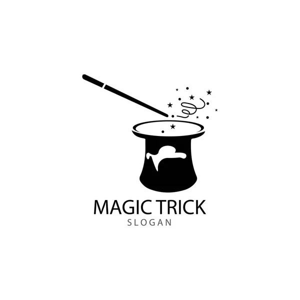 Ilustracja z magicznego kapelusza z różdżki — Wektor stockowy