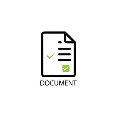 onay ve çapraz sembol çizimi olan belge simgesi 