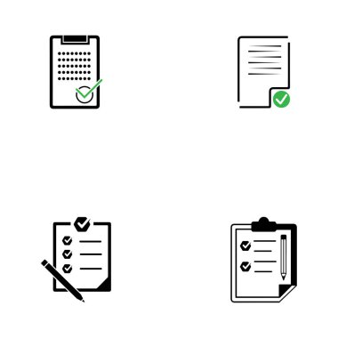 onay ve çapraz sembol çizimi olan belge simgesi 