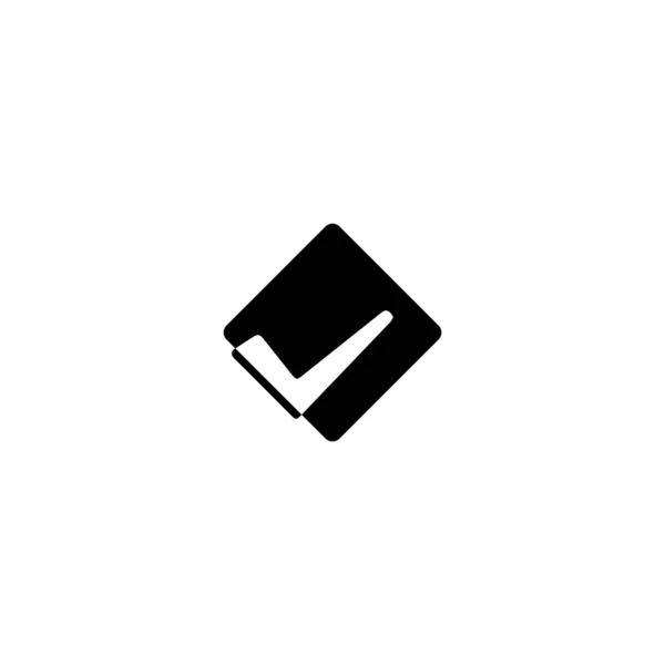 Check mark icon. Tick symbol  vector illustration. — 스톡 벡터