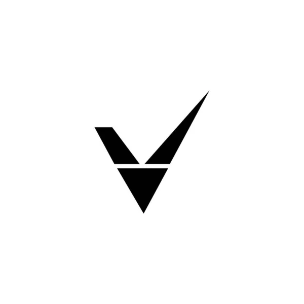 V Letter Logo Geschäftsvorlage Vektor Icon — Stockvektor