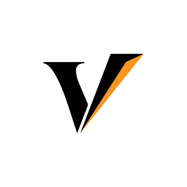 V Letter Logo Bedrijfssjabloon vectoricoon — Stockvector