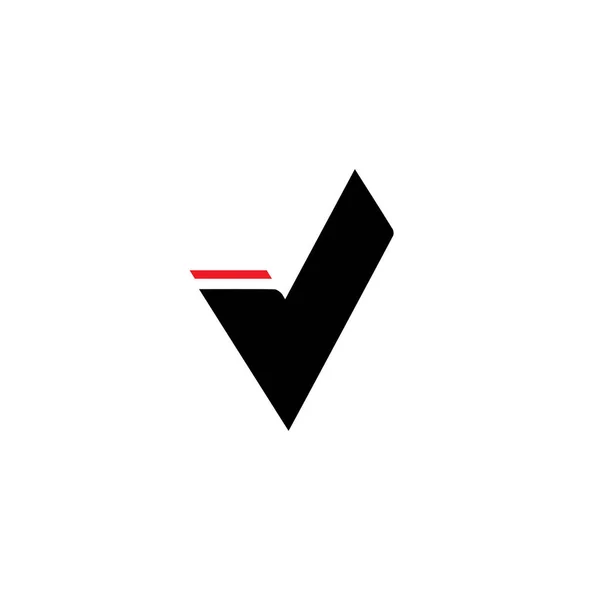 V Carta Logo Plantilla de Negocios Vector Icono — Archivo Imágenes Vectoriales