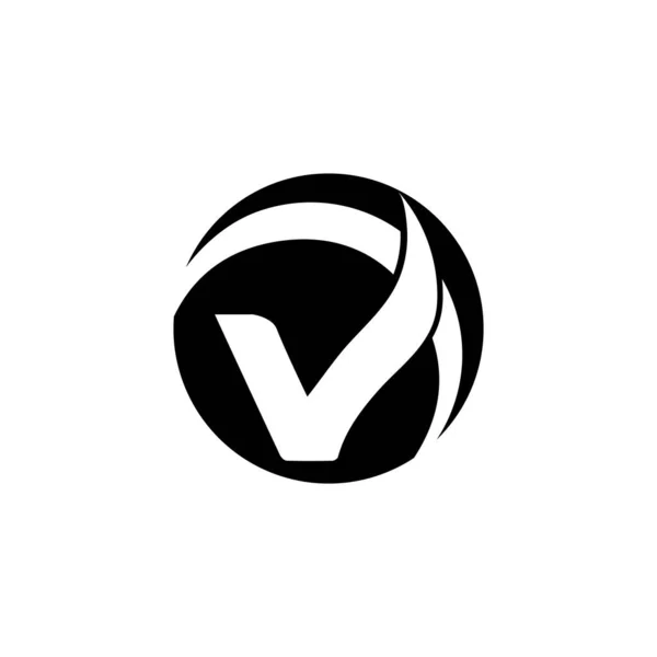 V Ikona wektora szablonu biznesowego Logo — Wektor stockowy