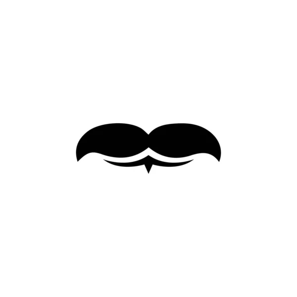 Mustache icono vector ilustración plantilla — Vector de stock