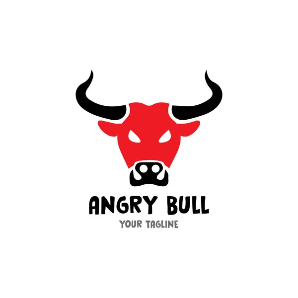 Bull Horn.Bull cabeça vetor ícone logotipo modelo ilustração Desig —  Vetores de Stock