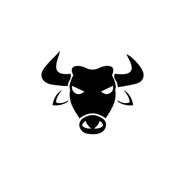 Bull horn.bull kopf vektor symbol logo vorlage illustration desig — Stockvektor