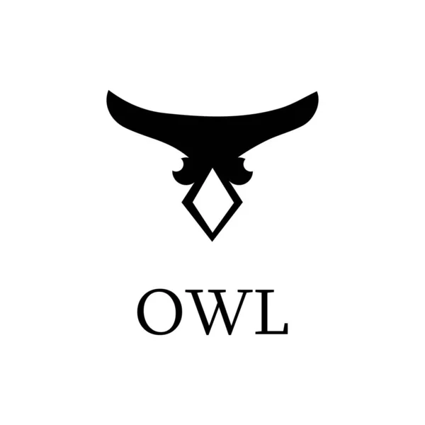 Иконка вектора шаблона логотипа совы — стоковый вектор