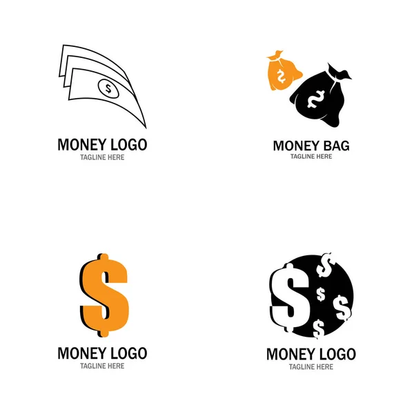 Icono de vector de dinero diseño de ilustración — Vector de stock