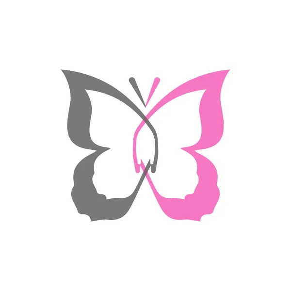 Schönheit Schmetterling Logo Vorlage Vektor Icon Design — Stockvektor