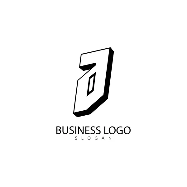 Uma carta logotipo modelo ícone do vetor ilustração — Vetor de Stock