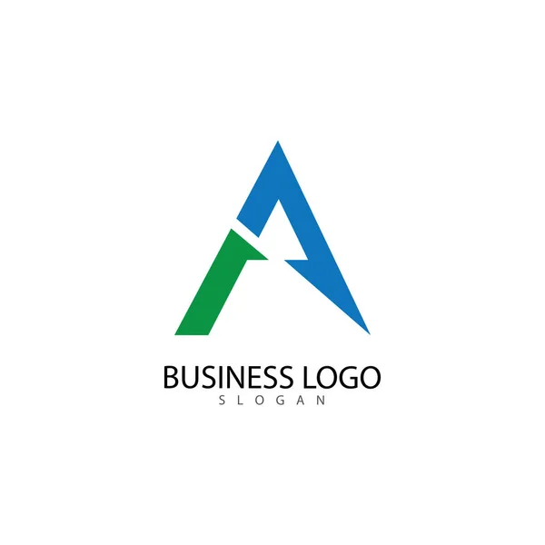 A Letter Logo Template vector icon illustration — 스톡 벡터