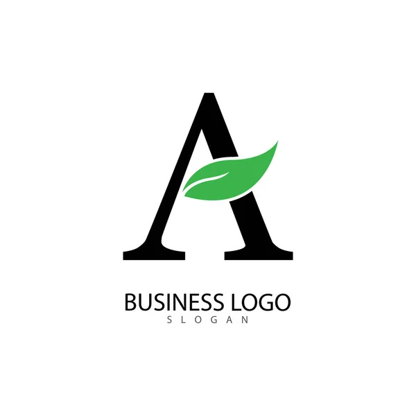 Una carta Logo Plantilla vector icono ilustración — Vector de stock