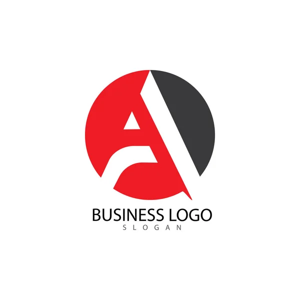 A Letter Logo Template vector icon illustration — 스톡 벡터