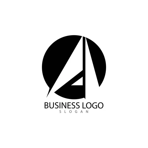 A Letter Logo Template vector icon illustration — 스톡 벡터