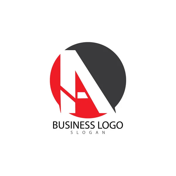 A Letter Logo Template vector icon illustration — 스톡 벡터