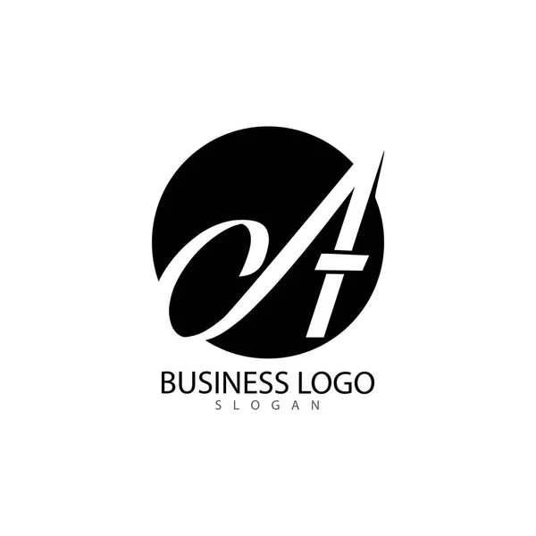 A Letter Logo Template vector icon illustration — 스톡 벡터