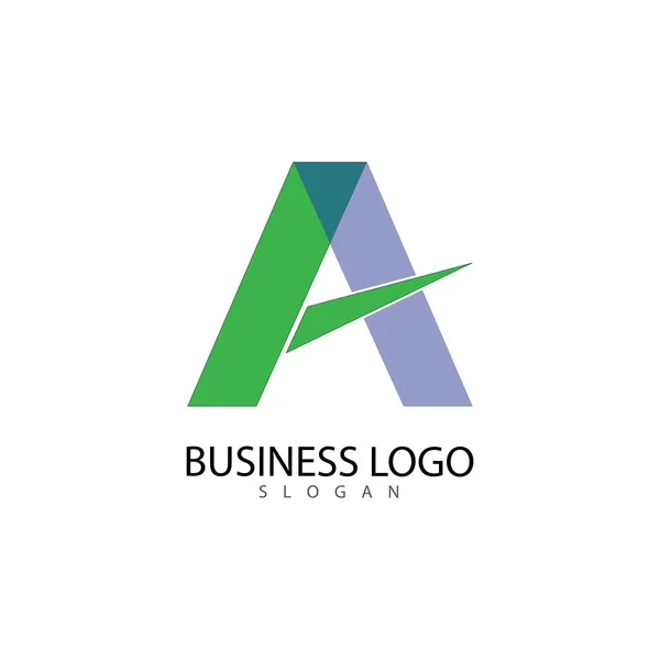 A Letter Logo Template vector icon illustration — 스톡 벡터