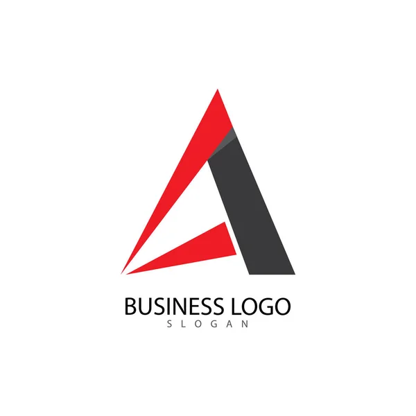 A Letter Logo Template vector icon illustration — 스톡 벡터