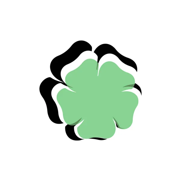 Modèle d'illustration de conception de fleurs d'icône de plumeria de beauté — Image vectorielle