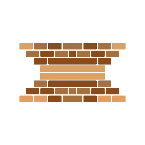 Brick wall icon vector illustration design — Stock Vector