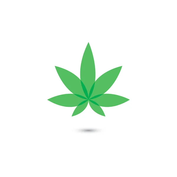 카나비스 잎 벡터 일러스트 아이콘 디자인 — 스톡 벡터