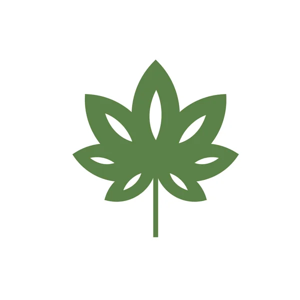 Дизайн іконок з листя конопель Векторні ілюстрації — стоковий вектор
