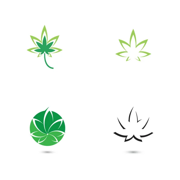 Canabis Leaf vektor illustration ikon design — Stock vektor