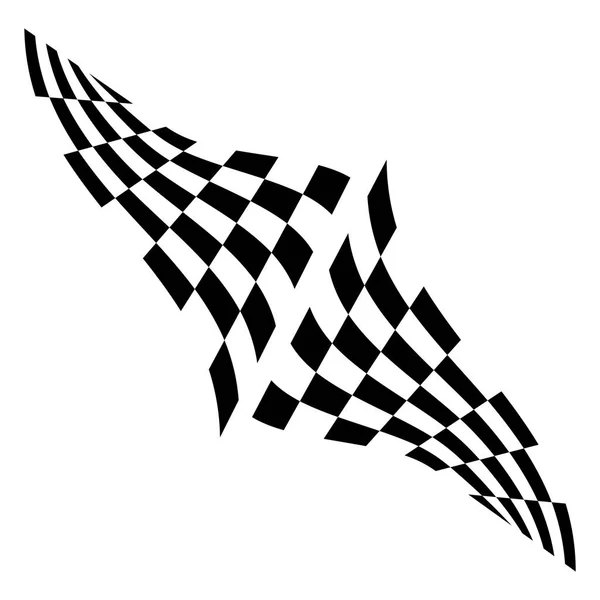 Race flag icon, simple design illustration vector — Stock Vector