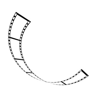 soyut film şeridi Logo Şablonu vektör çizimi tasarımı