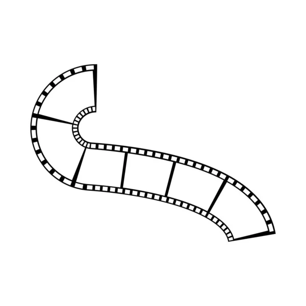 Abstrack filmstrip logo vorlage vektor illustration design — Stockvektor