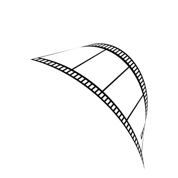 Abstrack filmstrip Σχεδιασμός διανυσματικής απεικόνισης λογότυπου προτύπου — Διανυσματικό Αρχείο