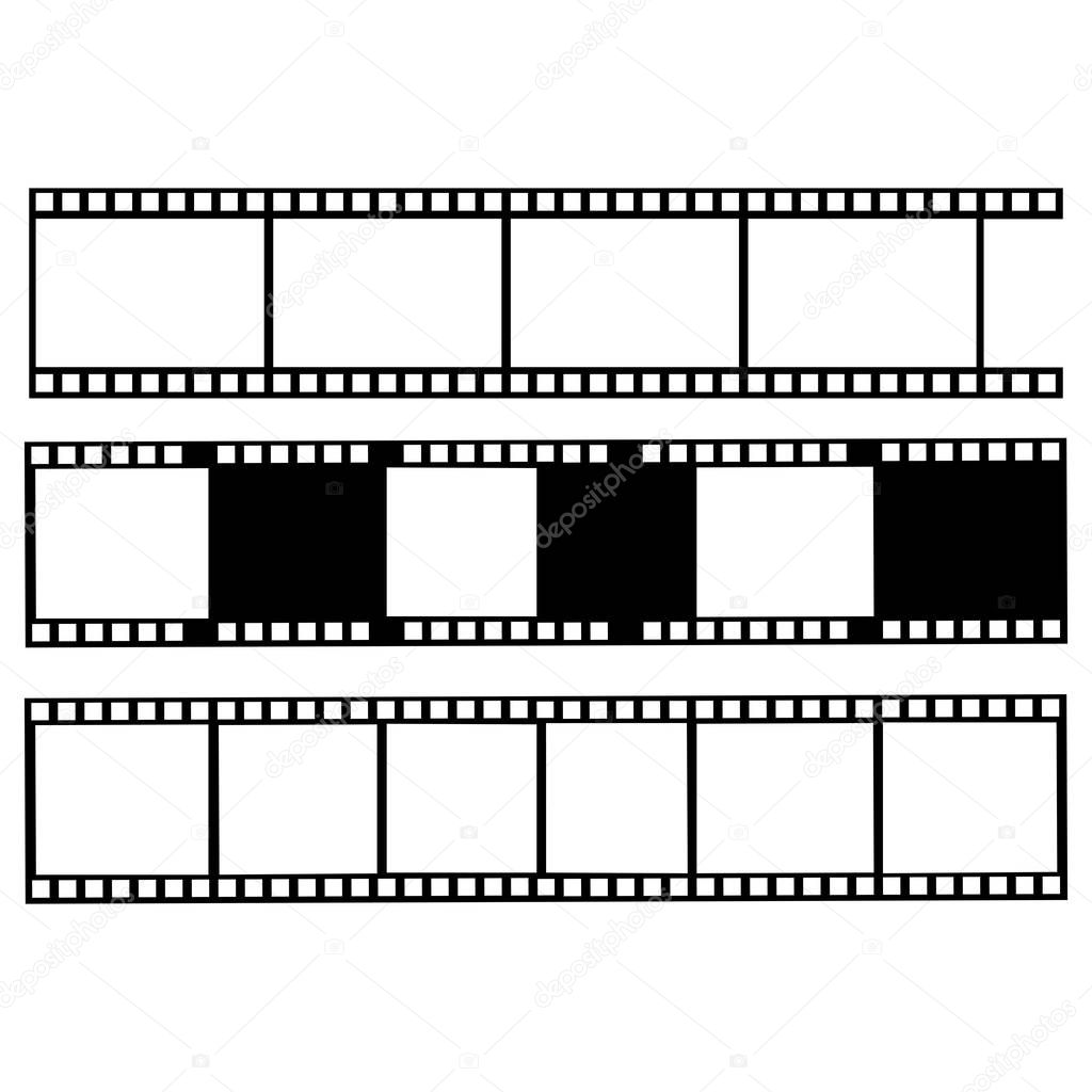Abstrack filmstrip Logo Template vector illustration design