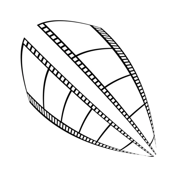 Abstrack filmstrip Logo Template vector illustration design — Stock Vector