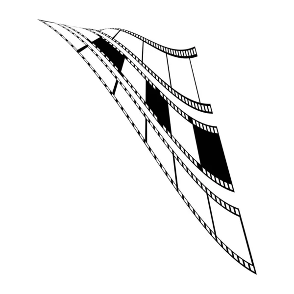 Abstrack filmstrip Σχεδιασμός διανυσματικής απεικόνισης λογότυπου προτύπου — Διανυσματικό Αρχείο