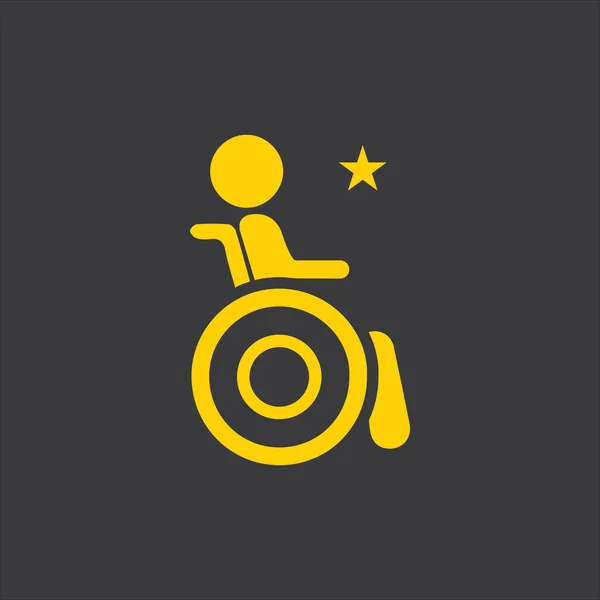 Disabled icon illustration isolated vector sign symbol — Stock Vector