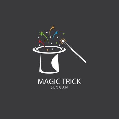 Sihirli şapka değnek ile gösteren resim